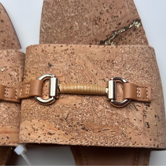 New Steve Madden brown , beige cork shoes sandals size 10 slip on - Picture 2 of 6
